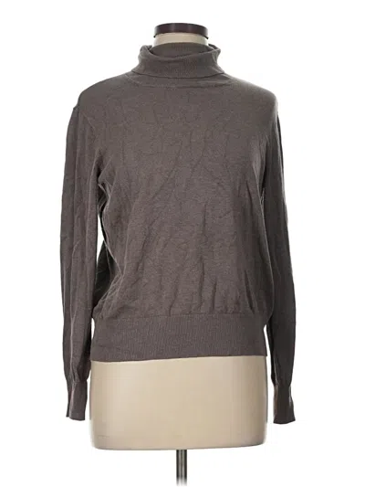 Pre-owned H&m Turtleneck Sweater In Gray