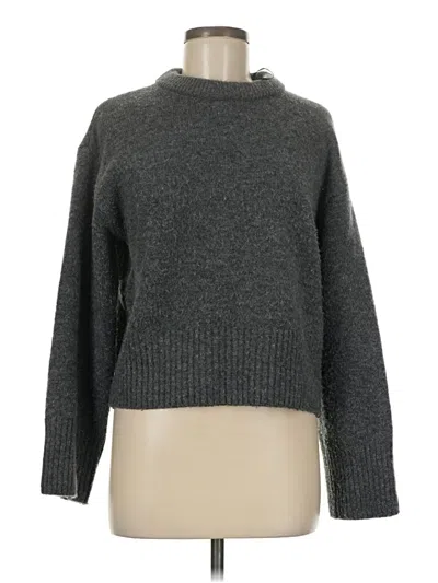 Pre-owned H&m Turtleneck Sweater In Gray