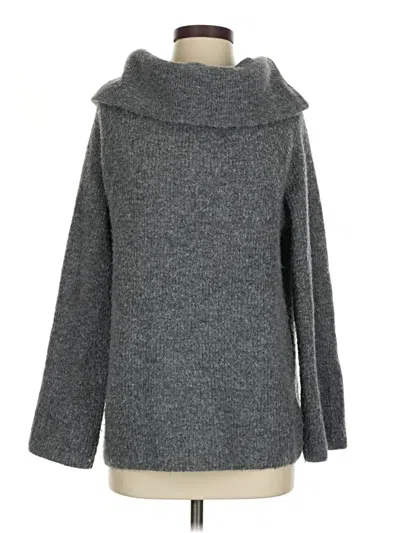 Pre-owned H&m Turtleneck Sweater In Gray