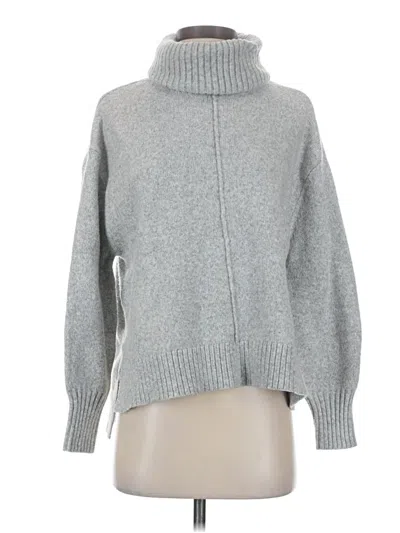 Pre-owned H&m Turtleneck Sweater In Gray