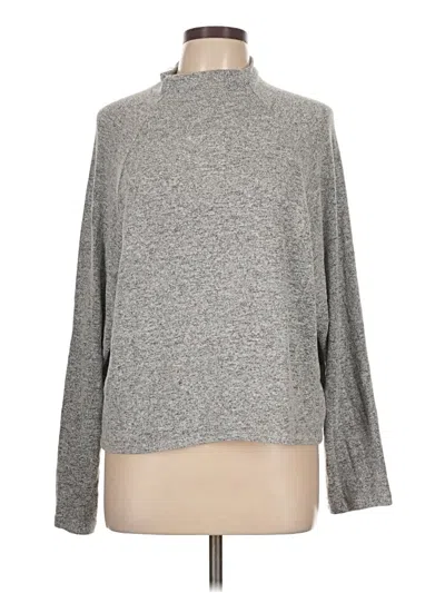 Pre-owned H&m Turtleneck Sweater In Gray