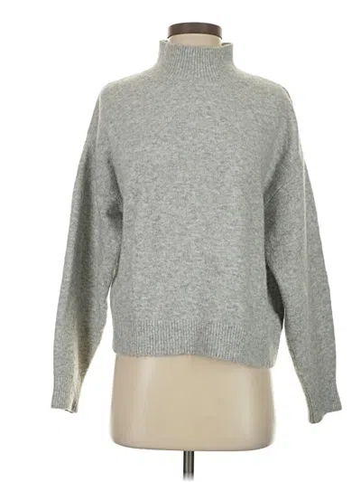 Pre-owned H&m Turtleneck Sweater In Gray