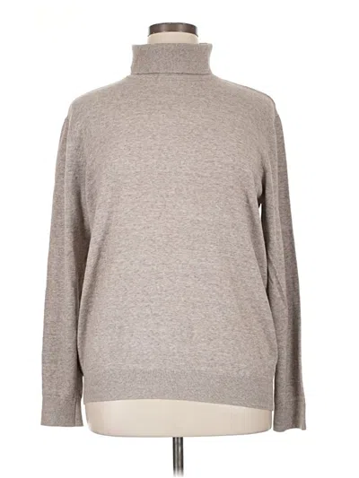 Pre-owned H&m Turtleneck Sweater In Gray