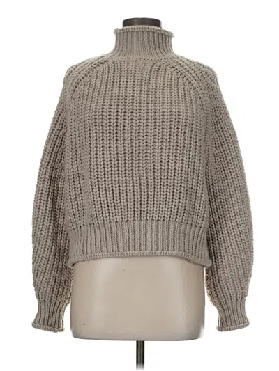 Pre-owned H&m Turtleneck Sweater In Gray