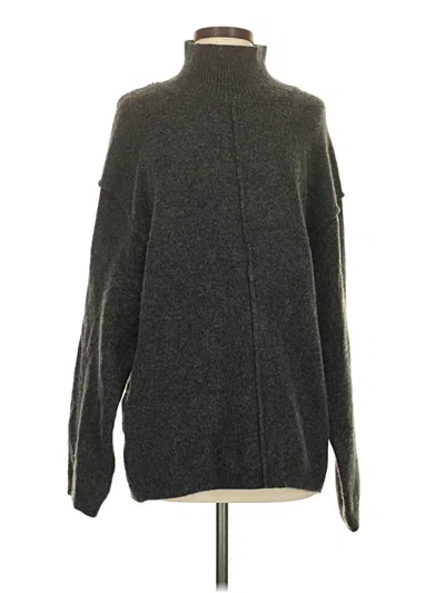Pre-owned H&m Turtleneck Sweater In Gray