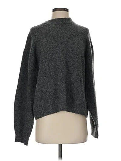 Pre-owned H&m Turtleneck Sweater In Gray