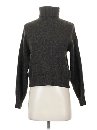 Pre-owned H&m Turtleneck Sweater In Gray