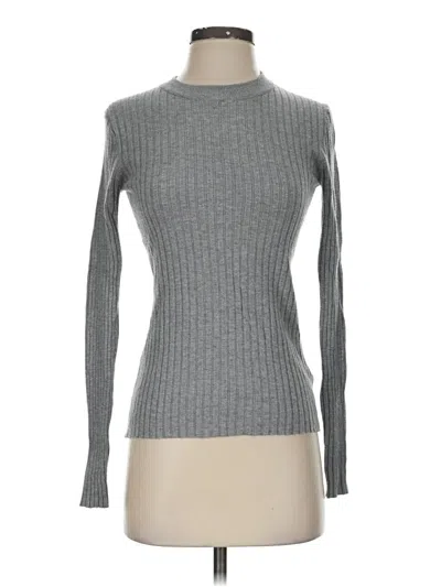 Pre-owned H&m Turtleneck Sweater In Gray