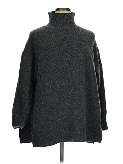 Pre-owned H&m Turtleneck Sweater In Gray