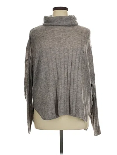Pre-owned H&m Turtleneck Sweater In Gray