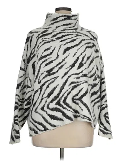 Pre-owned H&m Turtleneck Sweater In Gray