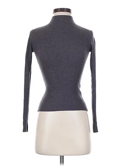 Pre-owned H&m Turtleneck Sweater In Gray