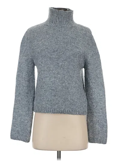Pre-owned H&m Turtleneck Sweater In Gray