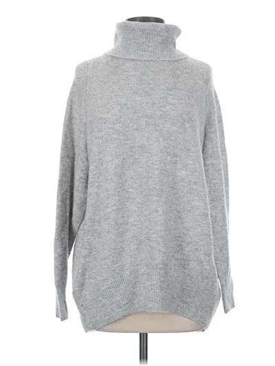 Pre-owned H&m Turtleneck Sweater In Gray