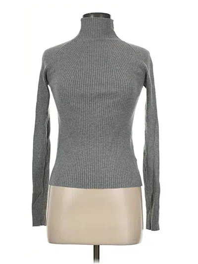 Pre-owned H&m Turtleneck Sweater In Gray