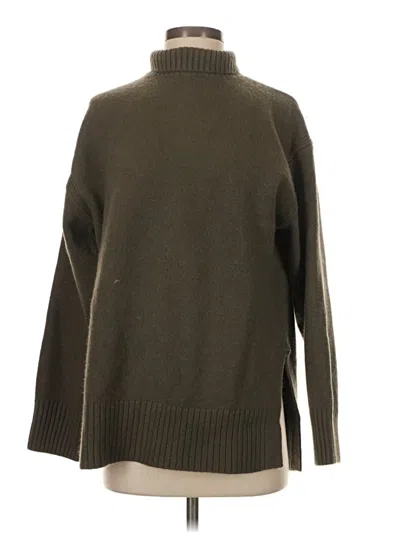 Pre-owned H&m Turtleneck Sweater In Green