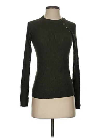 Pre-owned H&m Turtleneck Sweater In Green