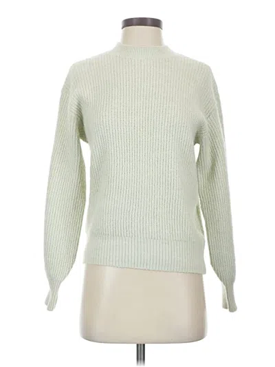 Pre-owned H&m Turtleneck Sweater In Green
