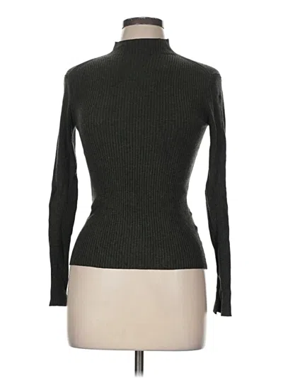 Pre-owned H&m Turtleneck Sweater In Green