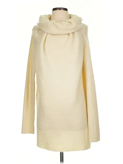 Pre-owned H&m Turtleneck Sweater In Ivory
