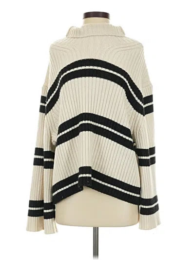 Pre-owned H&m Turtleneck Sweater In Ivory