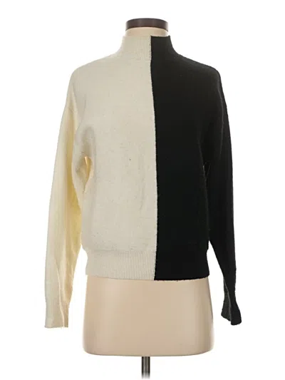 Pre-owned H&m Turtleneck Sweater In Ivory