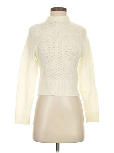 Pre-owned H&m Turtleneck Sweater In Ivory