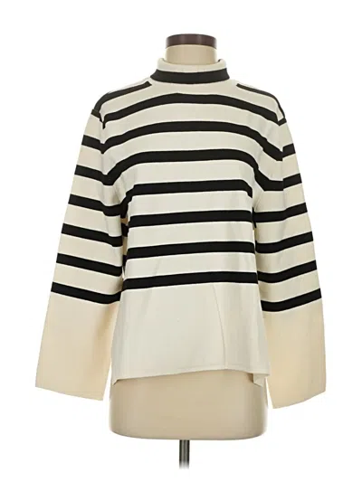 Pre-owned H&m Turtleneck Sweater In Ivory