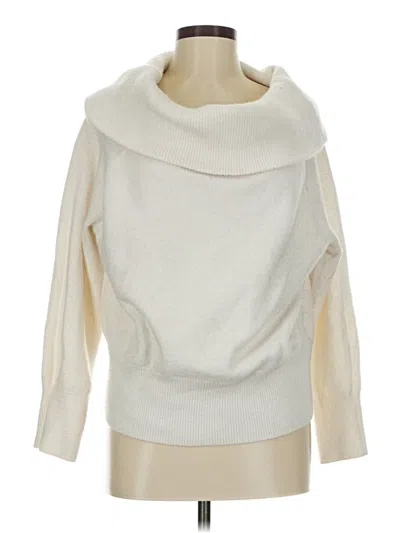 Pre-owned H&m Turtleneck Sweater In Ivory
