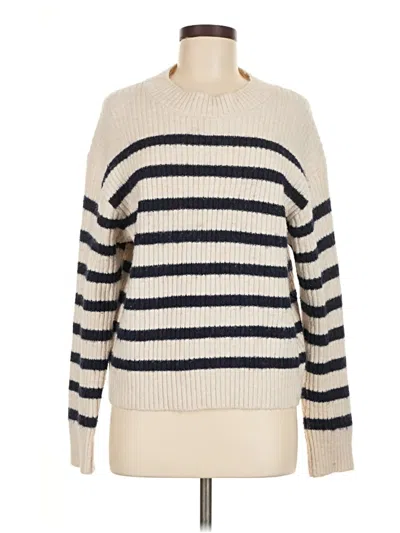 Pre-owned H&m Turtleneck Sweater In Ivory
