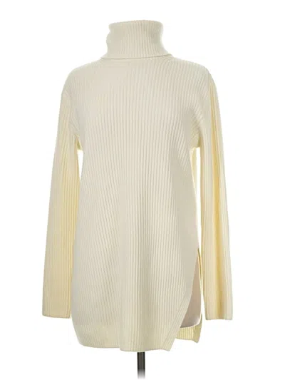 Pre-owned H&m Turtleneck Sweater In Ivory