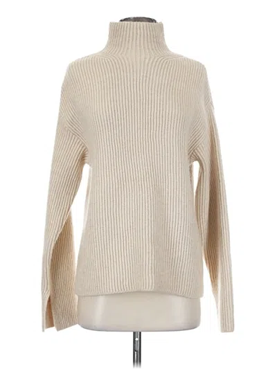 Pre-owned H&m Turtleneck Sweater In Ivory