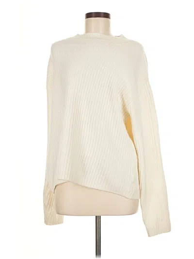 Pre-owned H&m Turtleneck Sweater In Ivory