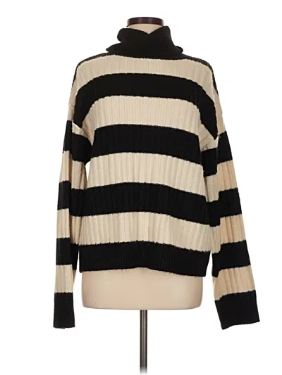 Pre-owned H&m Turtleneck Sweater In Ivory