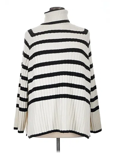 Pre-owned H&m Turtleneck Sweater In Ivory