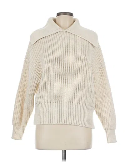 Pre-owned H&m Turtleneck Sweater In Ivory