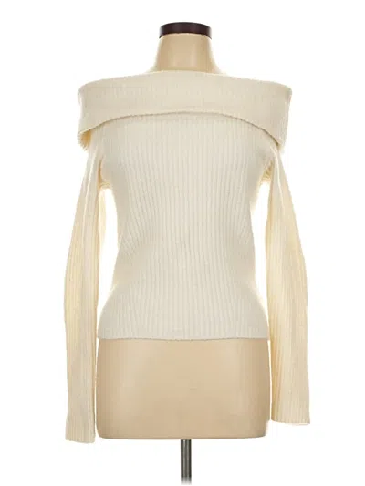 Pre-owned H&m Turtleneck Sweater In Ivory