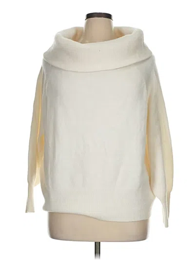 Pre-owned H&m Turtleneck Sweater In Ivory