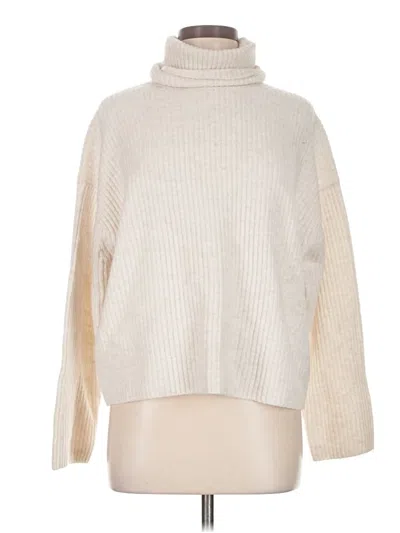 Pre-owned H&m Turtleneck Sweater In Ivory