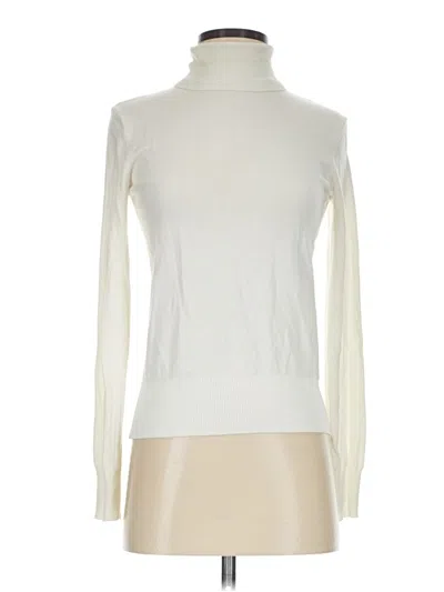 Pre-owned H&m Turtleneck Sweater In Ivory