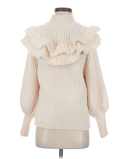 Pre-owned H&m Turtleneck Sweater In Ivory
