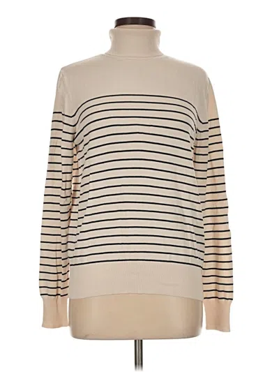 Pre-owned H&m Turtleneck Sweater In Ivory