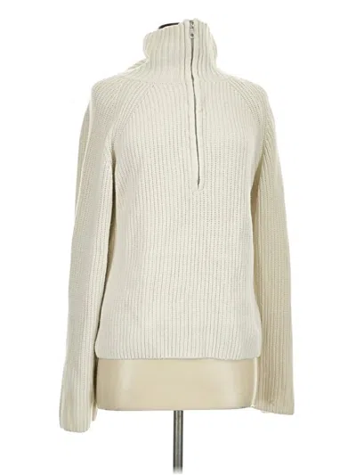 Pre-owned H&m Turtleneck Sweater In Ivory