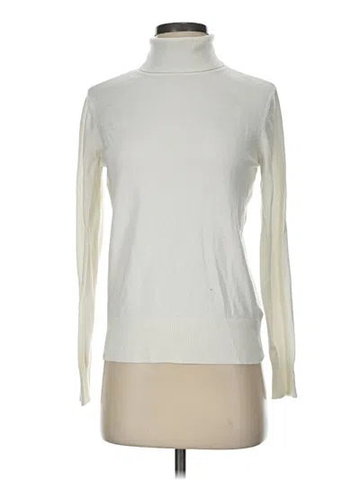 Pre-owned H&m Turtleneck Sweater In Ivory