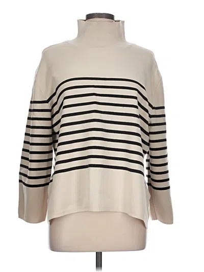 Pre-owned H&m Turtleneck Sweater In Ivory