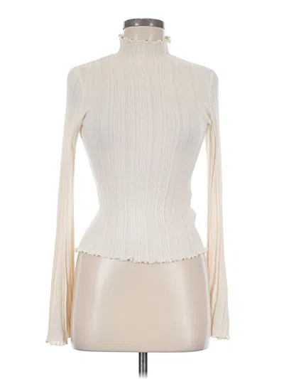 Pre-owned H&m Turtleneck Sweater In Ivory