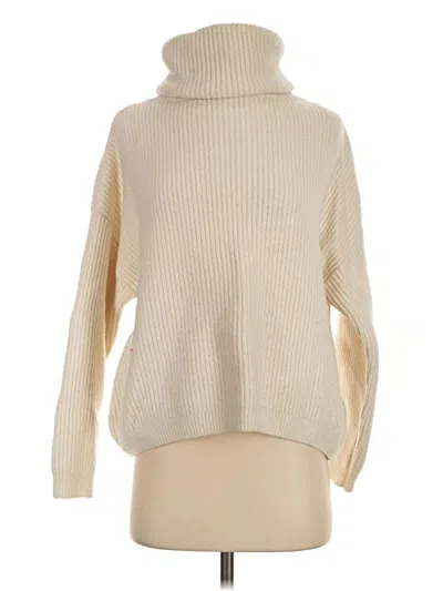 Pre-owned H&m Turtleneck Sweater In Ivory