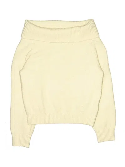 Pre-owned H&m Kids' Turtleneck Sweater In Ivory