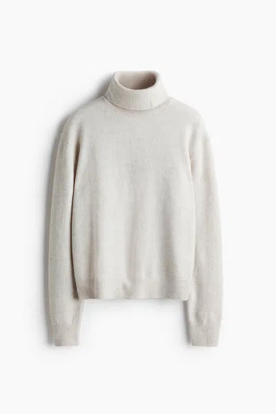 H&m Turtleneck Sweater In Gray