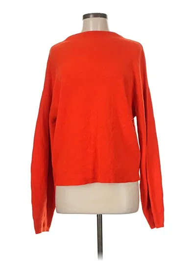 Pre-owned H&m Turtleneck Sweater In Orange